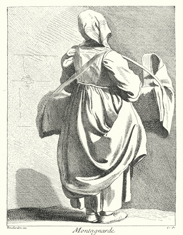 Femme des montagnes - Edmé (after) Bouchardon