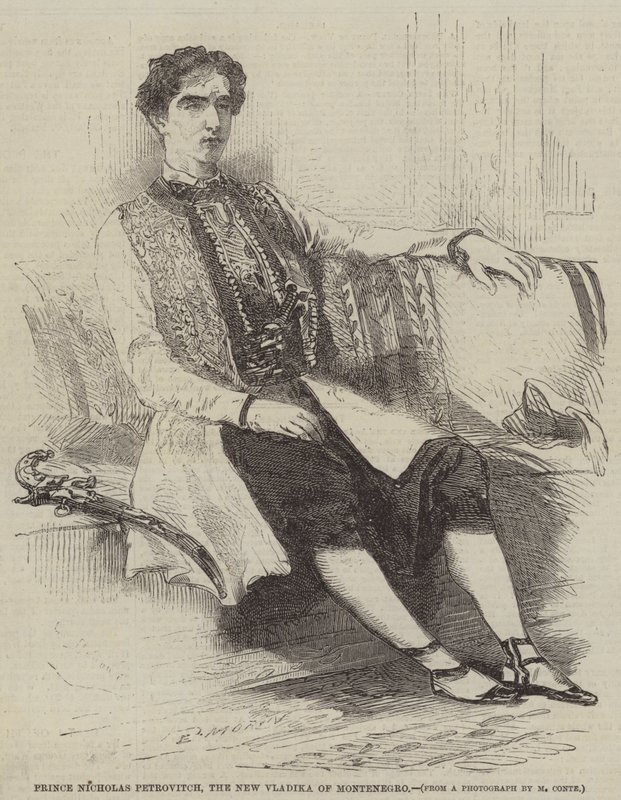 Prince Nicholas Petrovitch, le nouveau Vladika du Monténégro - Edmond Morin
