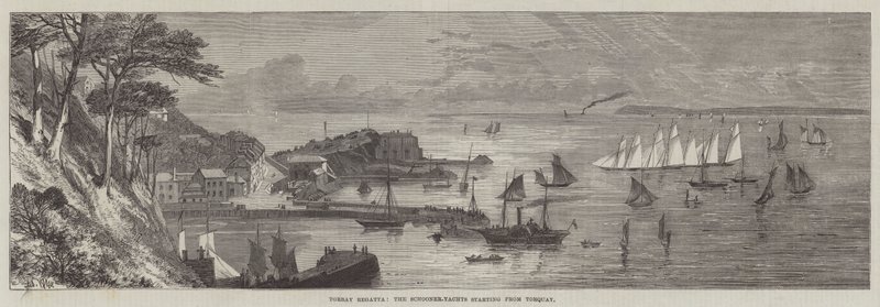 Régate de Torbay, les goélettes partant de Torquay - Edmund Morison Wimperis