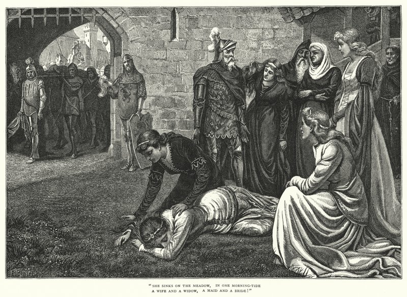 Les Noces de Malahide (gravure) - Edmund Blair (after) Leighton