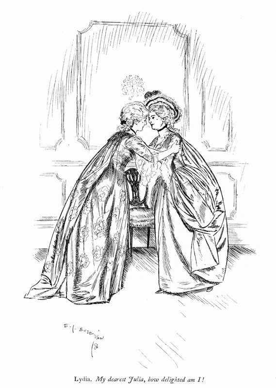 Illustration pour Les Rivaux de Sheridan (gravure) - Edmund Joseph (after) Sullivan
