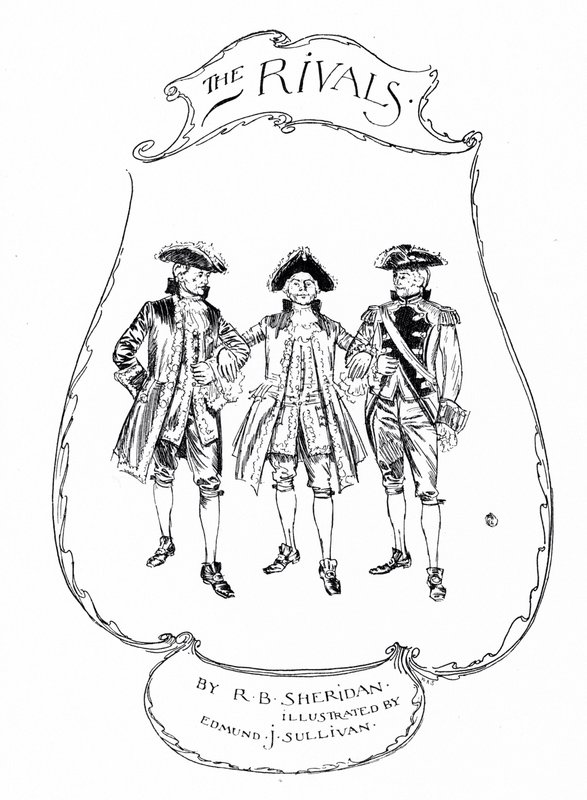 Illustration pour Les Rivaux de Sheridan (gravure) - Edmund Joseph (after) Sullivan