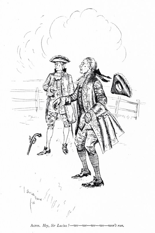 Illustration pour Les Rivaux de Sheridan (gravure) - Edmund Joseph (after) Sullivan