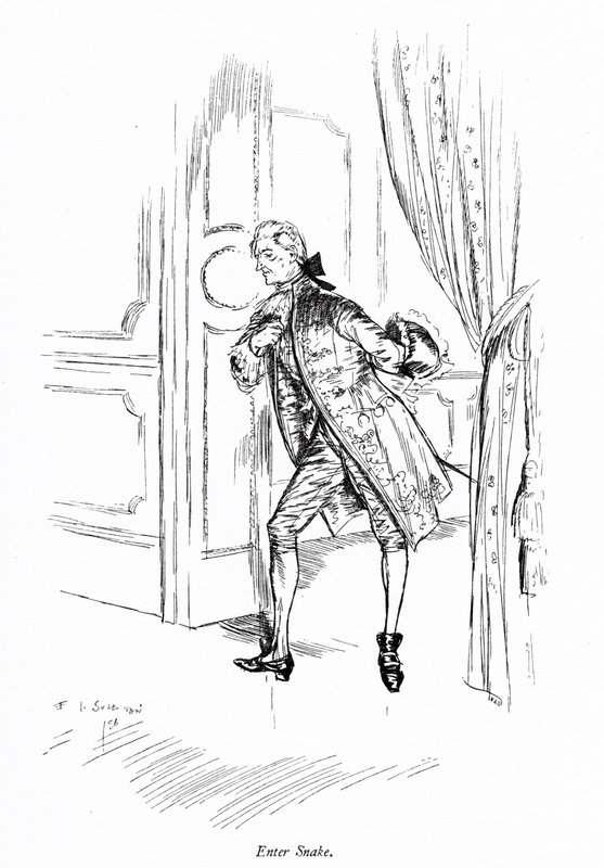 Illustration pour La School for Scandal de Sheridan (gravure) - Edmund Joseph (after) Sullivan