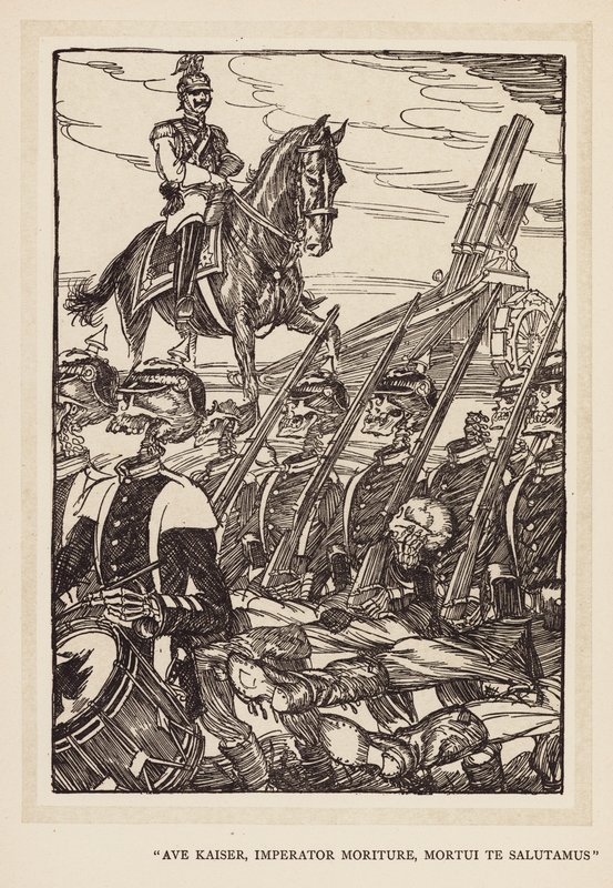 La guirlande du Kaiser : "Ave Kaiser, Imperator Moriture, Mortui Te Salutamus" - Edmund Joseph (after) Sullivan