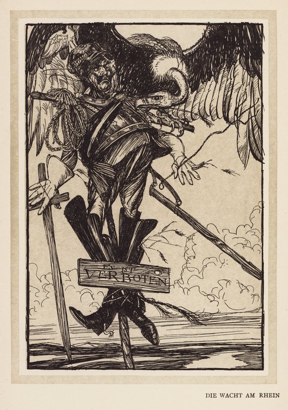 La Guirlande du Kaiser : Die Wacht Am Rhein - Edmund Joseph (after) Sullivan
