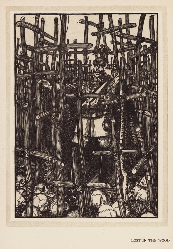 La guirlande du Kaiser : Perdu dans le bois - Edmund Joseph (after) Sullivan