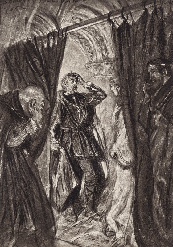 William Shakespeare : La Tragédie de Hamlet, Prince de Danemark, Acte III, Scène 1 - Edmund Joseph (after) Sullivan