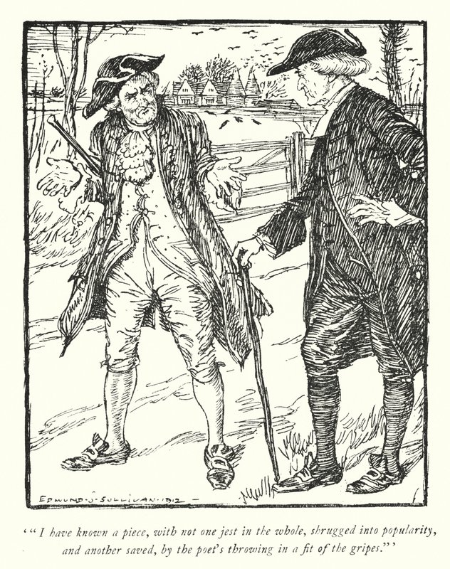 Illustration pour Le Vicaire de Wakefield par Oliver Goldsmith - Edmund Joseph Sullivan