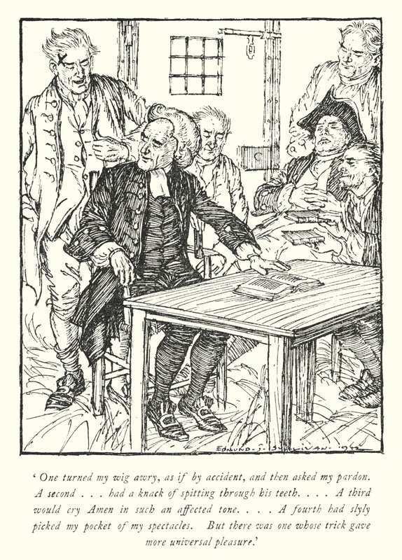 Illustration pour Le Vicaire de Wakefield par Oliver Goldsmith - Edmund Joseph Sullivan