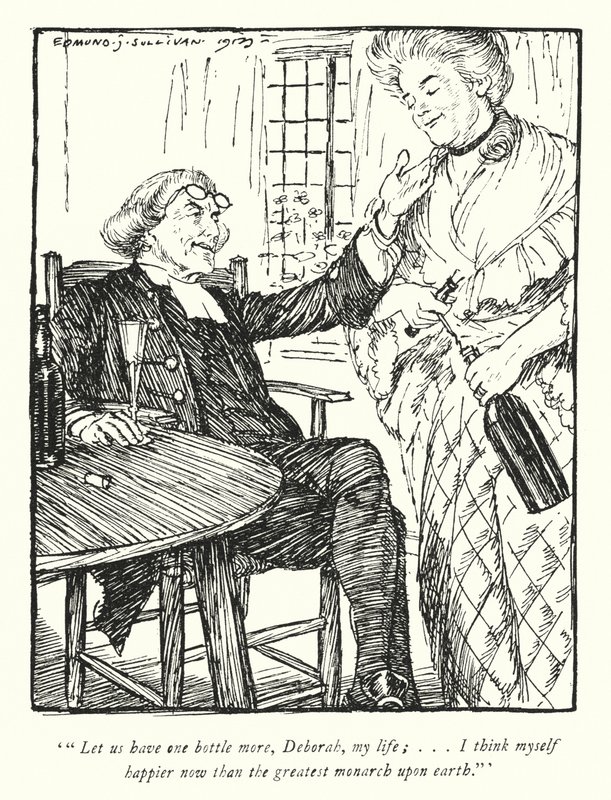 Illustration pour Le Vicaire de Wakefield par Oliver Goldsmith - Edmund Joseph Sullivan