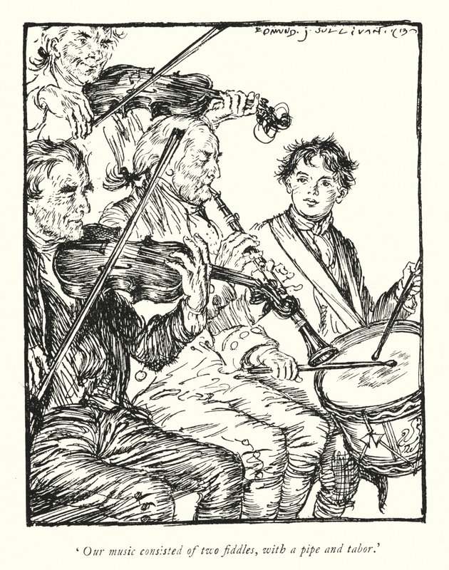 Illustration pour Le Vicaire de Wakefield par Oliver Goldsmith - Edmund Joseph Sullivan