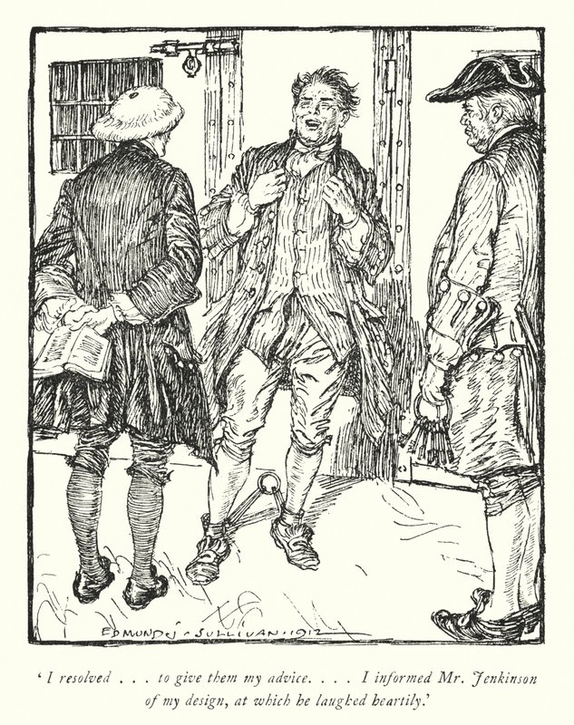 Illustration pour Le Vicaire de Wakefield par Oliver Goldsmith - Edmund Joseph Sullivan