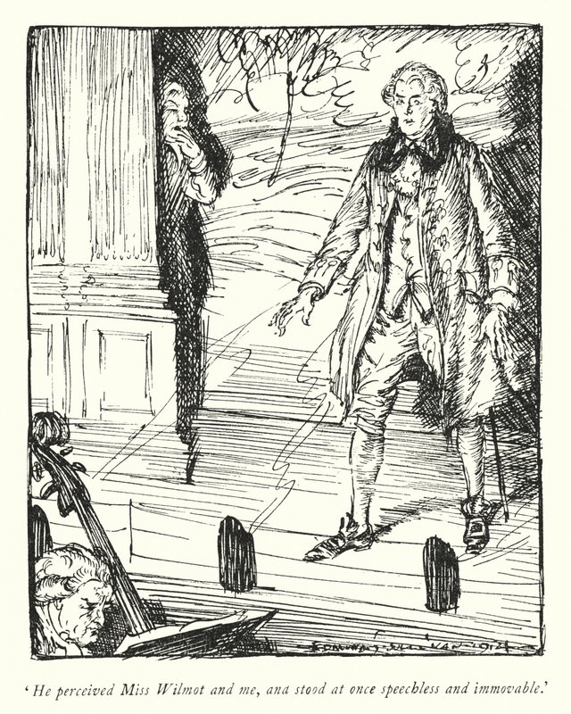 Illustration pour Le Vicaire de Wakefield par Oliver Goldsmith (lithographie) - Edmund Joseph Sullivan