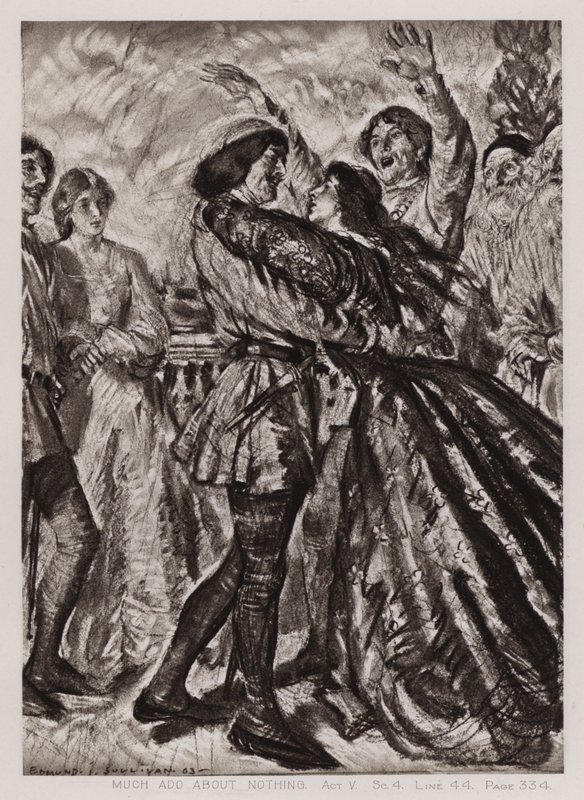 Beaucoup de Bruit pour Rien, Acte V, Scène 4 - Edmund Joseph Sullivan