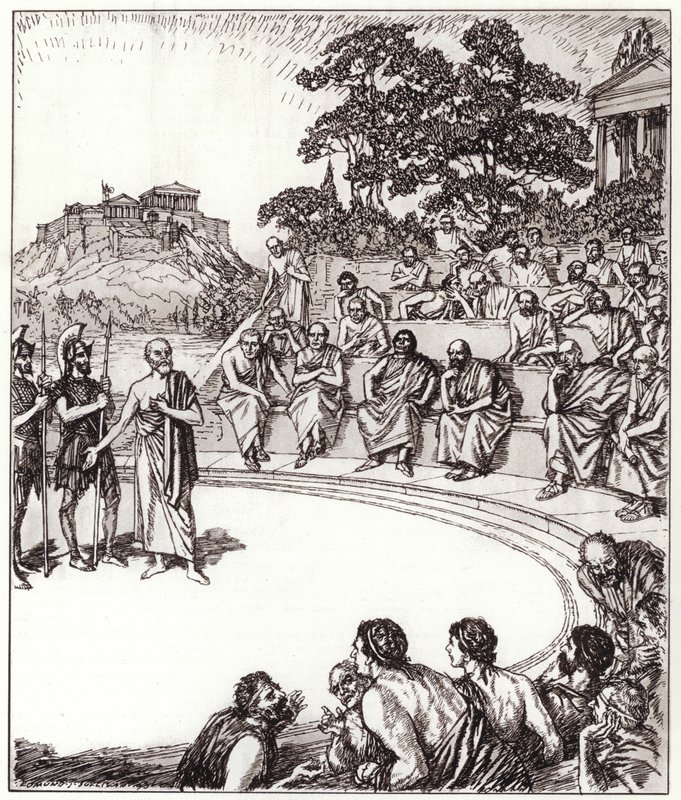 Socrate devant ses juges - Edmund Joseph Sullivan