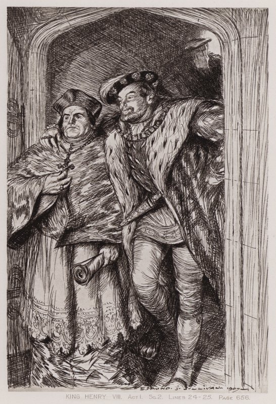 La célèbre histoire de la vie du roi Henri VIII, Acte I, Scène 2 - Edmund Joseph Sullivan