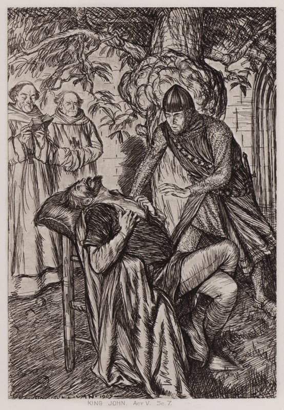 La Vie et la Mort du Roi Jean, Acte V, Scène 7 - Edmund Joseph Sullivan