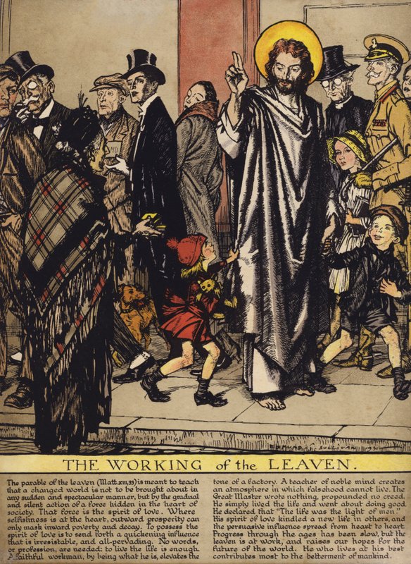 Le travail du levain (lithographie en couleur) - Edmund Joseph Sullivan