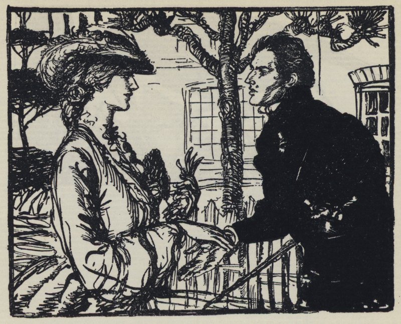 Illustration pour Maud de Tennyson - Edmund Joseph after Sullivan