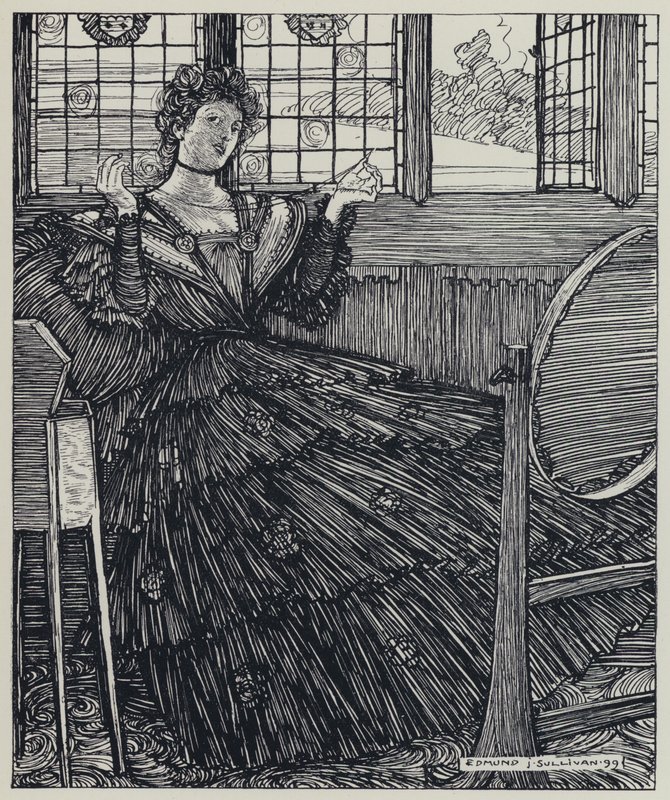 Illustration de Tennyson pour A Dream of Fair Women and Other Poems - Edmund Joseph after Sullivan