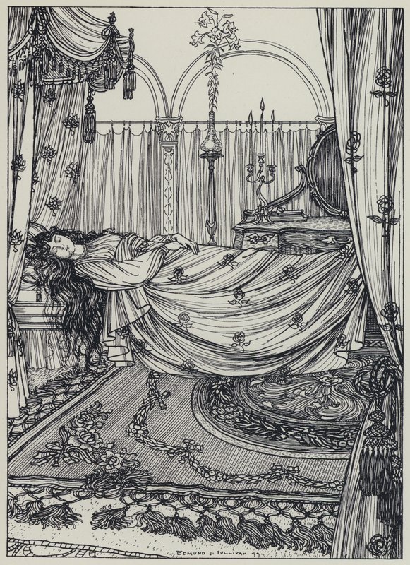 Illustration de Tennyson pour A Dream of Fair Women and Other Poems - Edmund Joseph after Sullivan