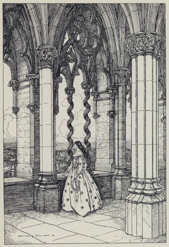 Illustration de Tennyson pour A Dream of Fair Women and Other Poems - Edmund Joseph after Sullivan