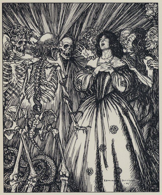 Illustration de Tennyson pour A Dream of Fair Women and Other Poems - Edmund Joseph after Sullivan