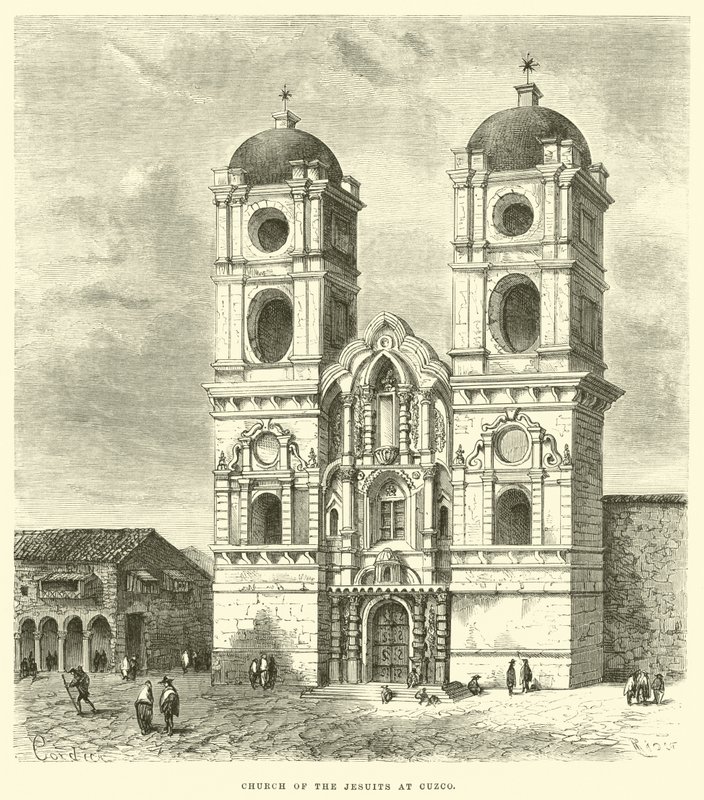 Église des Jésuites à Cuzco - Edouard Riou