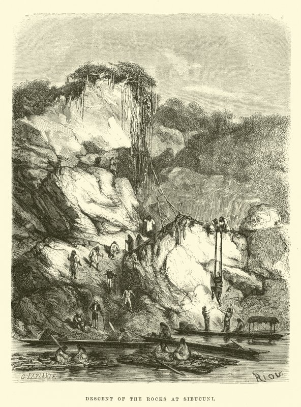 Descente des rochers à Sibucuni - Edouard Riou