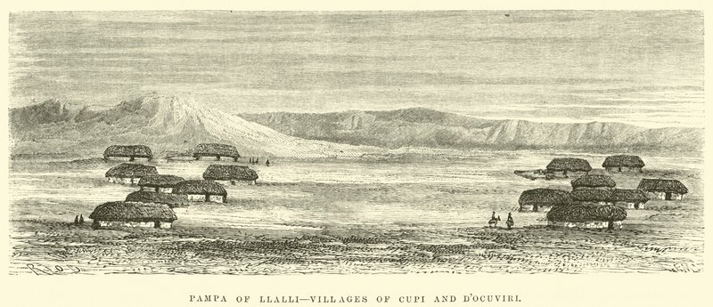 Pampa de Llalli, villages de Cupi et d