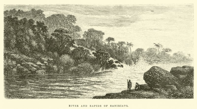 Rivière et rapides de Saniriato - Edouard Riou