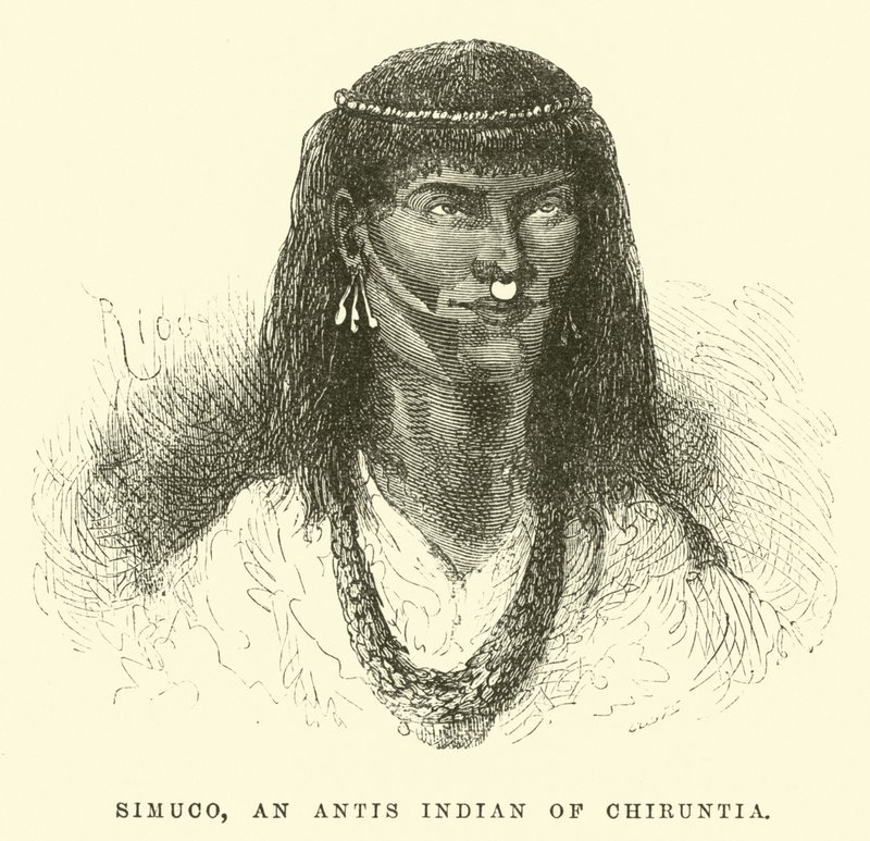 Simuco, un Indien Antis de Chiruntia - Edouard Riou