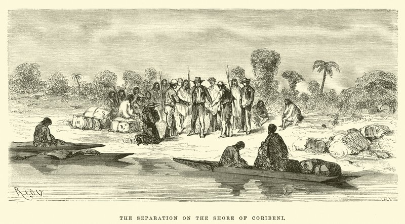 La séparation du rivage de Coribeni - Edouard Riou