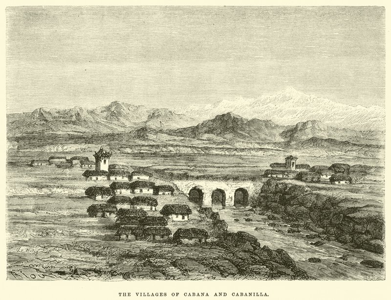 Les villages de Cabana et Cabanilla - Edouard Riou