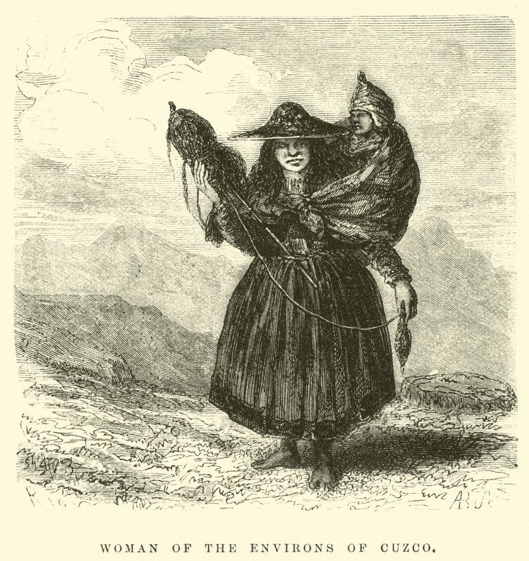 Femme des environs de Cuzco - Edouard Riou