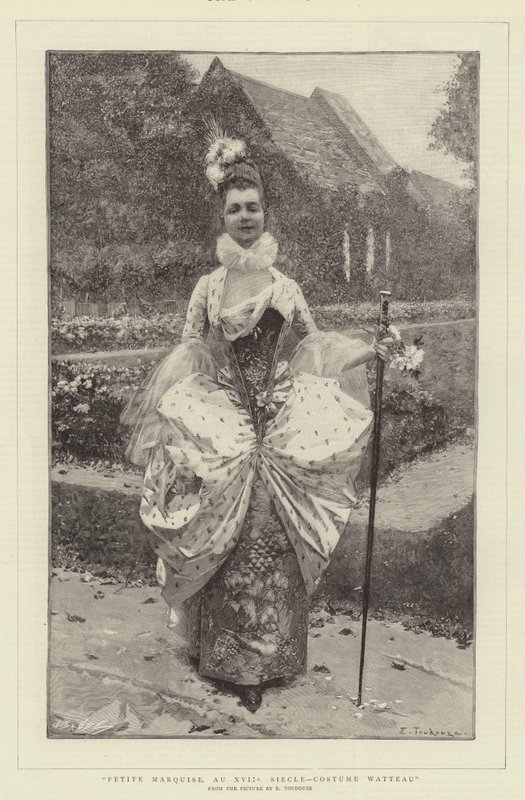 Petite Marquise, Au XVIIe Siècle, Costume Watteau - Edouard Toudouze
