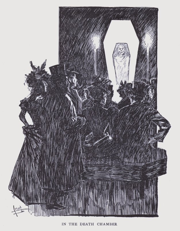 Bohemian Paris : Dans la chambre de la mort (litho) - Edouard Alfred (1875 1954) Cucuel