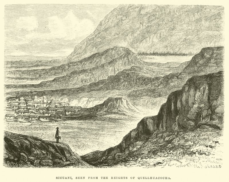 Sicuani, vu des hauteurs de Quellhuacocha - Edouard Riou