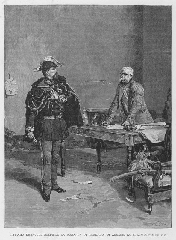 Vittorio Emanuele rejette la demande de Radetzky d