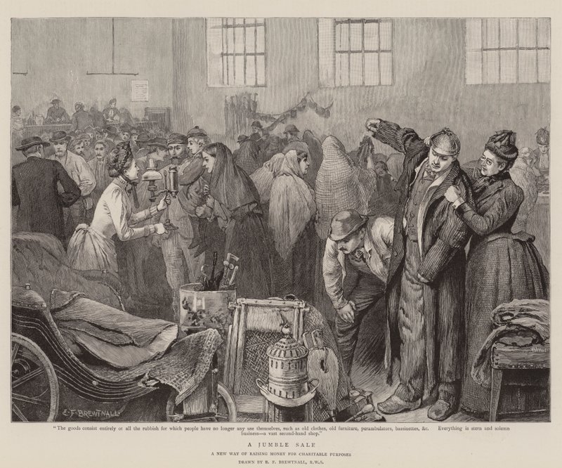 Une vente de charité - Edward Frederick Brewtnall