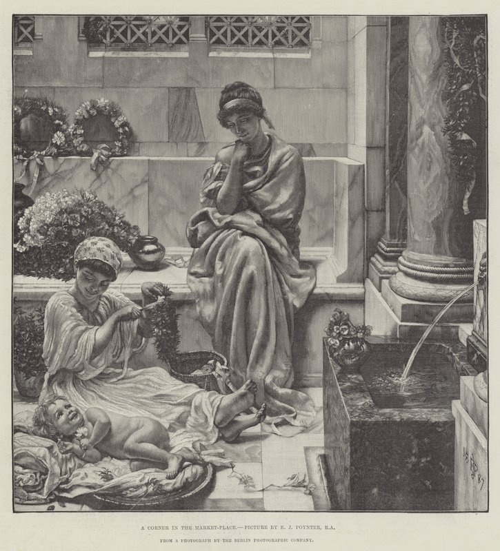 Un Coin sur la Place du Marché - Edward John Poynter