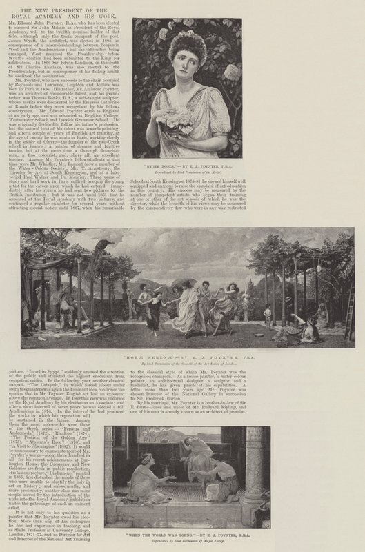 Le nouveau président de la Royal Academy et son œuvre - Edward John Poynter