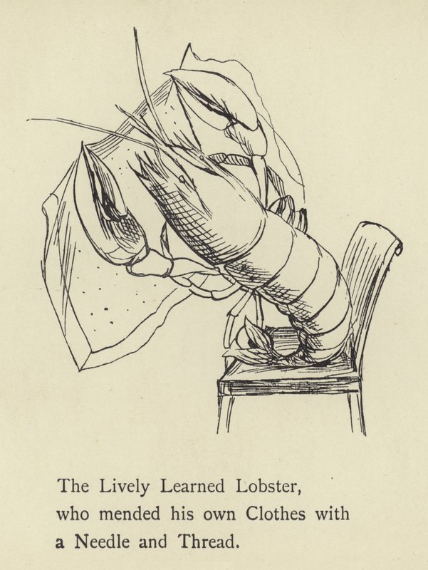 Le homard savant et vif - Edward Lear
