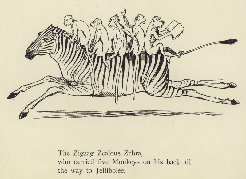 Le zèbre zélé en zigzag - Edward Lear