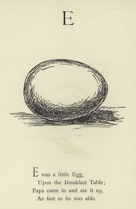 La lettre E - Edward Lear