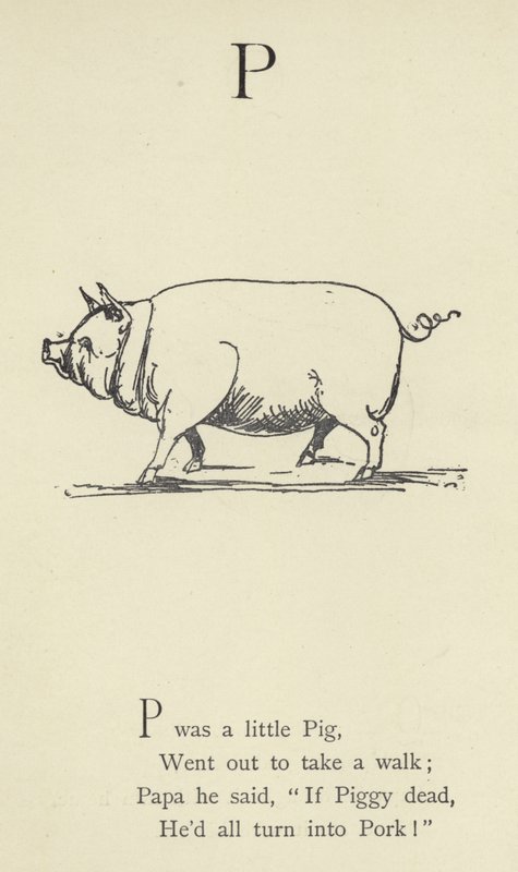 La lettre P - Edward Lear