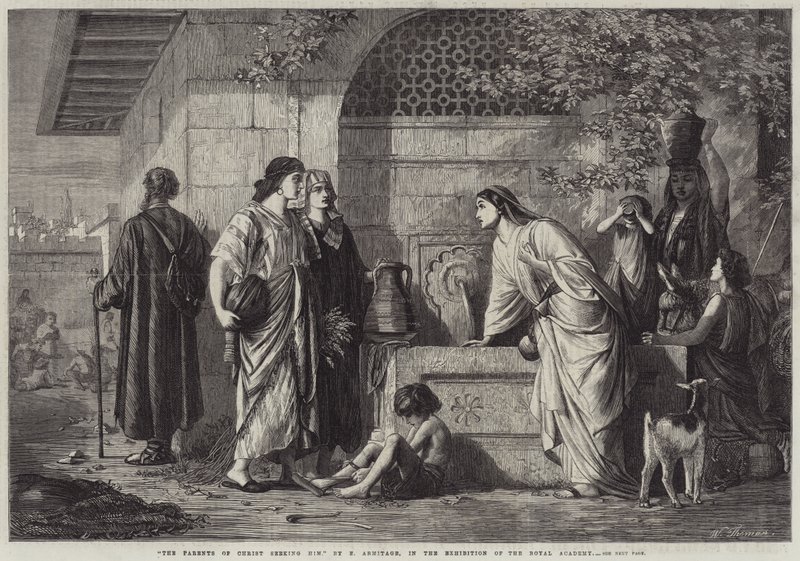 Les parents du Christ le cherchant - Edward A. Armitage