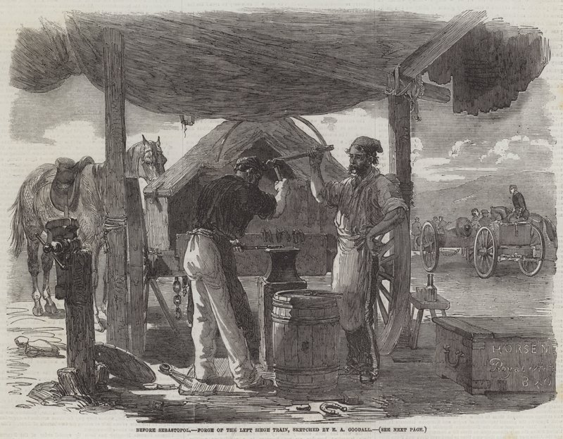 Avant Sébastopol, Forge du Train de Siège Gauche - Edward Angelo Goodall