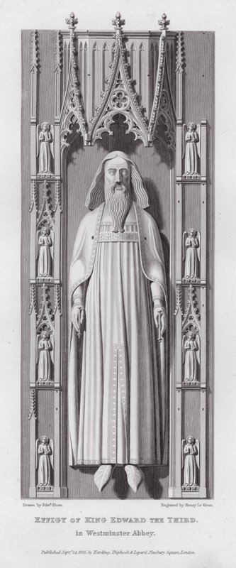Effigie du roi Édouard III, dans l